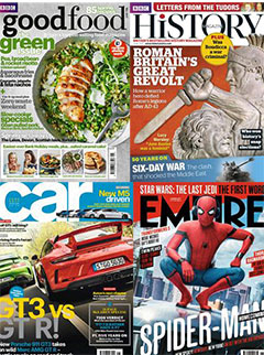 Range of e-magazine titles
