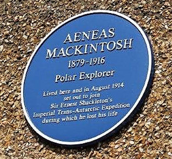 Aeneas Mackintosh Commemorative Plaque