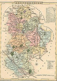 Map of Bedfordshire, 1804