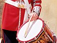 Redcoated soldier drummer
