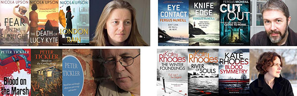 Crime Reading Month Authors and Book Covers