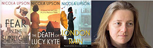 Nicola Upson book covers and photo