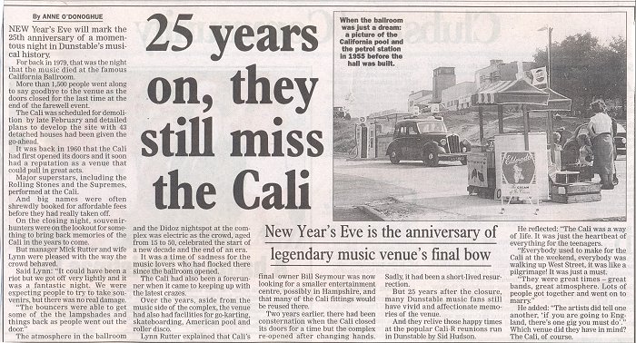 25th anniversary in 2004 of California Ballroom closure