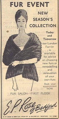 E.P. Rose Advert 1966