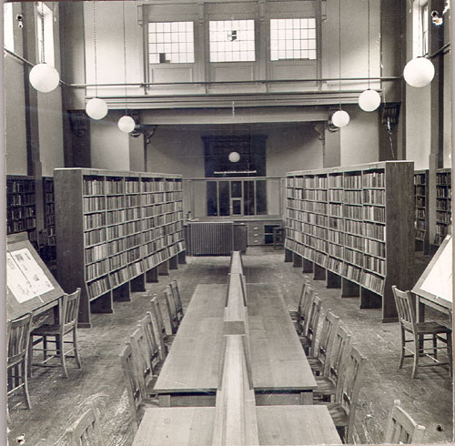 Interior of the Bedford Public Library
