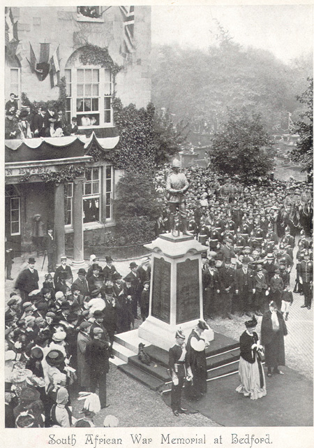 Unveiling of the Boer War Memorial, Bedford