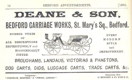 Advert for Deane & Son, 1903