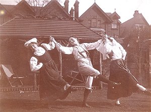 Students from BPTC dancing minuets - 1911