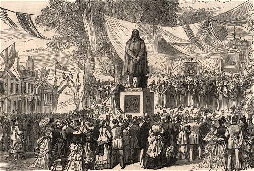 The unveiling of the John Bunyan Statue