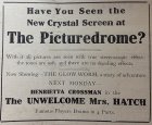 Advertisement for the Picturedrome Cinema, Bedford. Bedfodrshire Times 12.3.1915