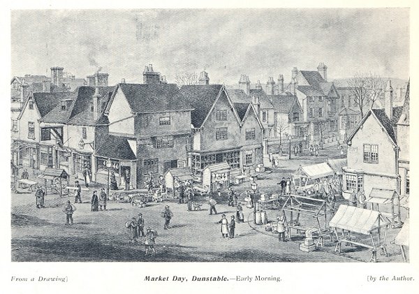 Dunstable Market Day drawing