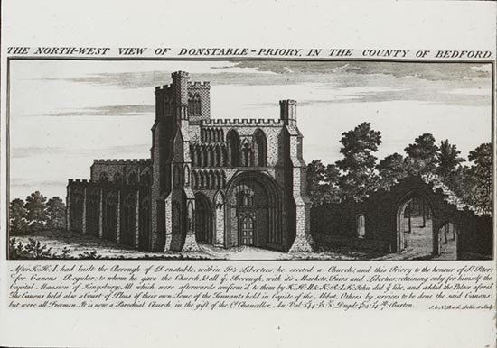 Dunstable Priory, Northwest view