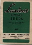 Laxton Vegetable Seeds Catalogue 1945