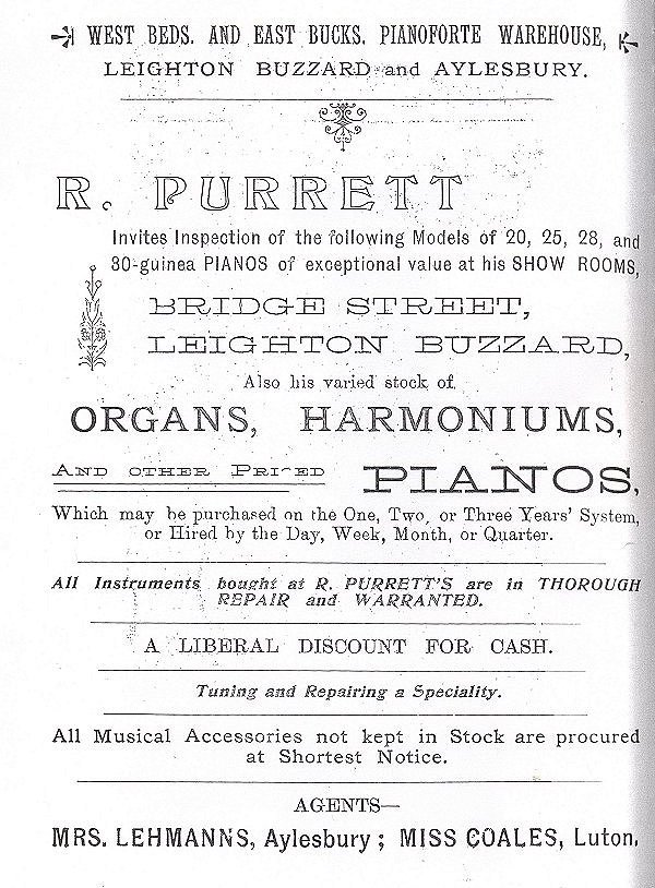 Shop advert 15 from 'Leighton Buzzard past and present', 1905
