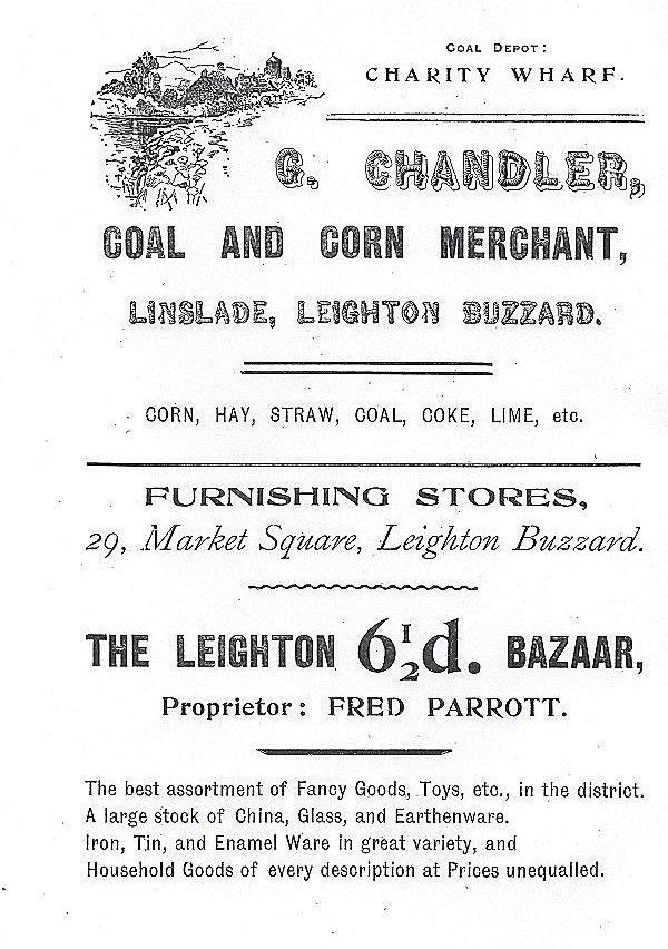 Shop advert 21 from 'Leighton Buzzard past and present', 1905
