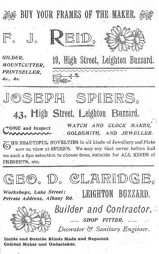Shop advert 24 from 'Leighton Buzzard past and present', 1905