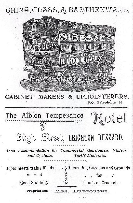 Shop advert 25 from 'Leighton Buzzard past and present', 1905