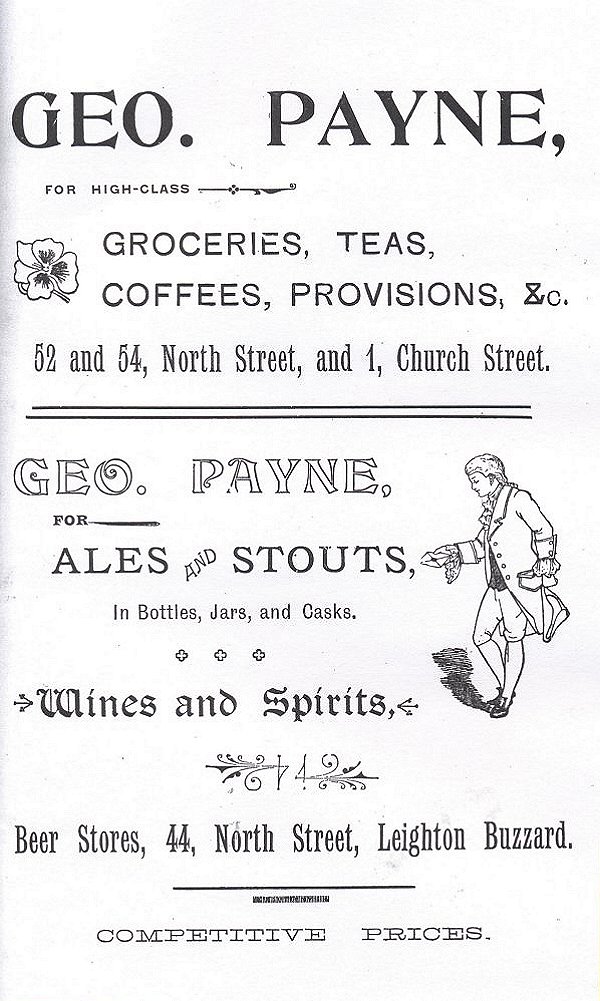 Shop advert 3 from 'Leighton Buzzard past and present', 1905