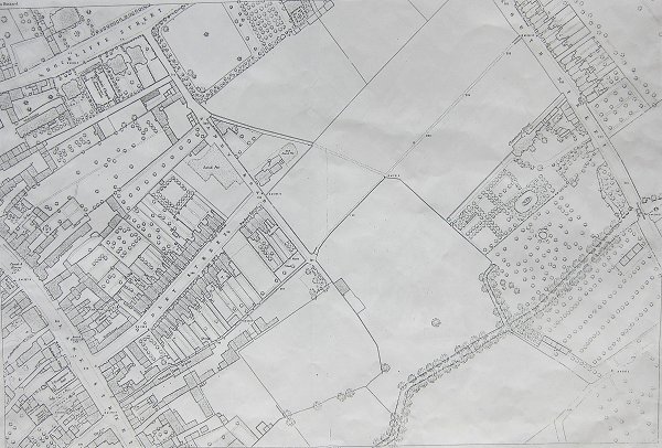 Map showing Dudley Street area