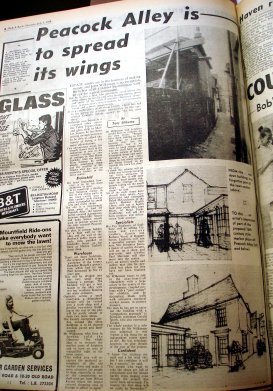 Newspaper article ' Peacock Alley to spread its wings'
