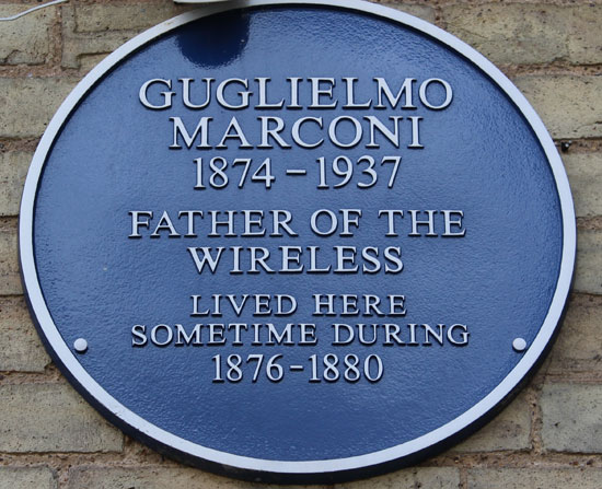 Guglielmo Marconi Commemorative Plaque