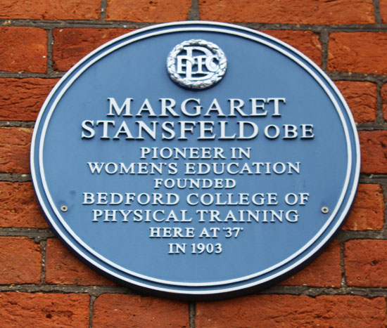 Margaret Stansfeld Commemorative Plaque