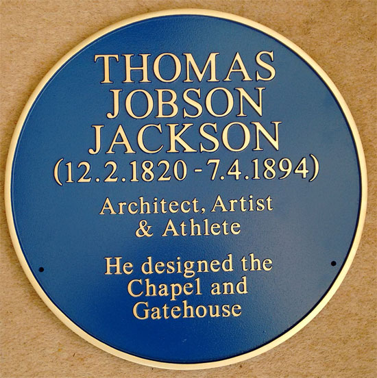 Thomas Jobson Jackson commemorative plaque