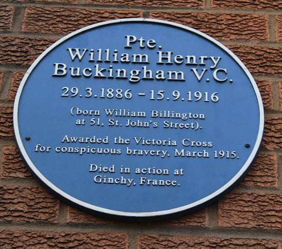 William Buckingham Commemorative Plaque