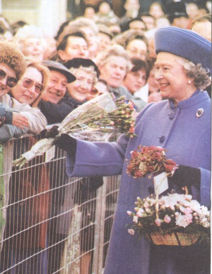 Queen Elizabeth II  in Bedford