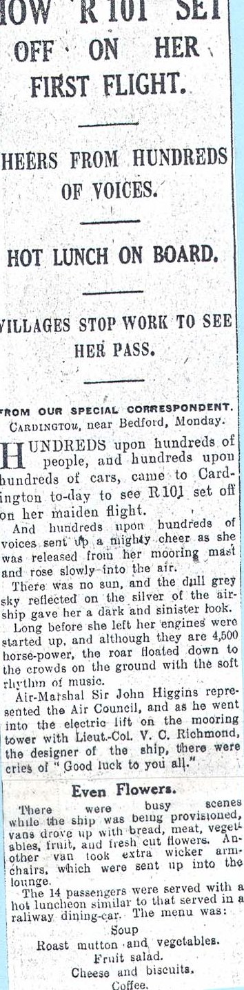 Newspaper article - The Evening News 14th October 1929 (Late Extra Edition)