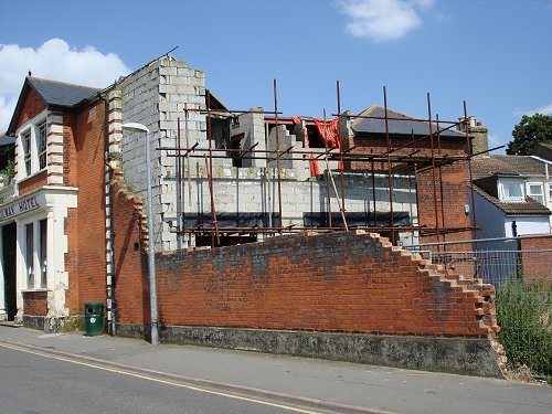 Renovations of the Railway Hotel in 2007