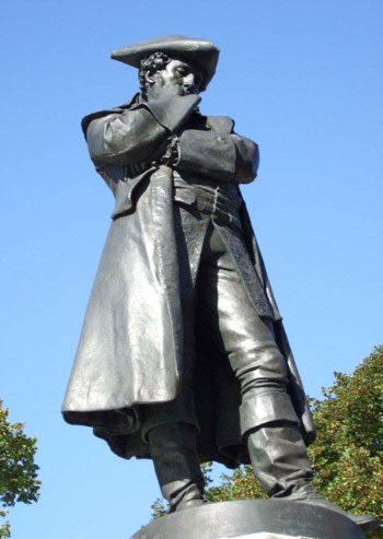 John Howard Statue - Side View