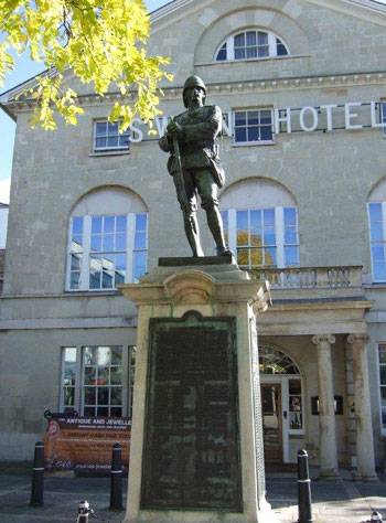 South African (Boer) War Memorial outside The Swan Hotel
