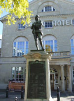 South African (Boer) war Memorial ouside The Swan Hotel