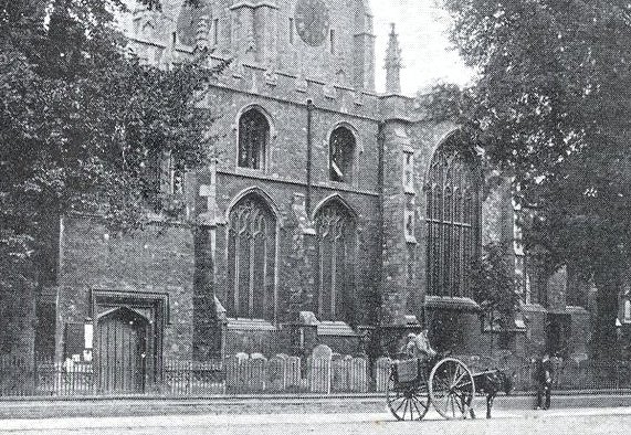 Detail of St. Paul's Church, Bedford
