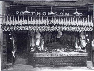 Thomson & Son, 20, Silver Street, Bedford. Family Butchers