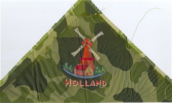 Hand painted handkerchief made from British parachute silk.