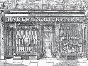 Underwood & Banks, 41, High Street, Bedford. Wholesale and retail clothiers, tailors, hatters and general outfitters