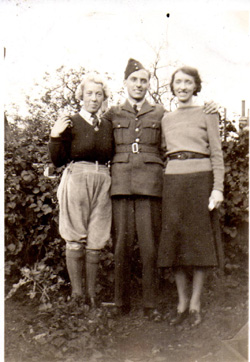 Florence Brasier with members of her family