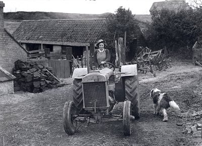 Rita Woodward at a Clophill farm