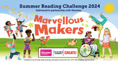 Summer Reading Challenge 2024 logo Marvellous Makers