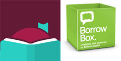 Borrowbox and Libby logos