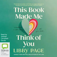 Book cover for This Book Made Me Think of You by Libby Page