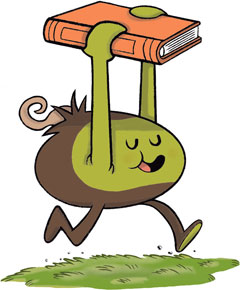 Boy carrying a pot plant