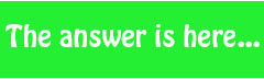 The answer is here icon