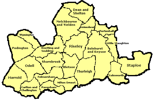 Bedford Borough North Area Map