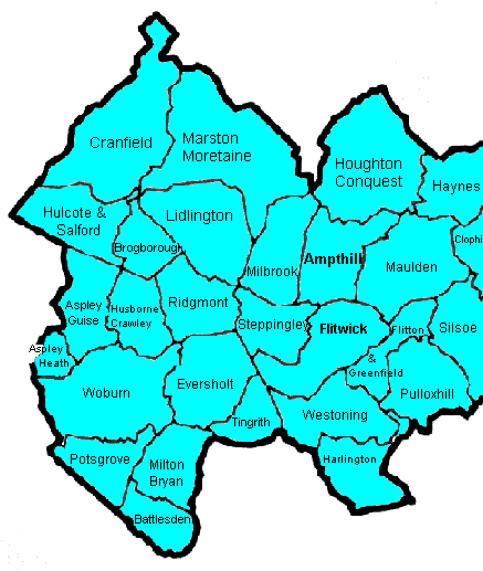 Mid Bedfordshire West Map