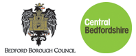 Bedford Borough and Central Bedfordshire Council Logos