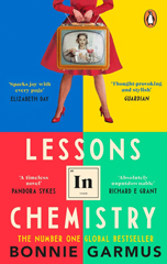 Book jacket for Lessons in Chemistry by Bonnie Garmus