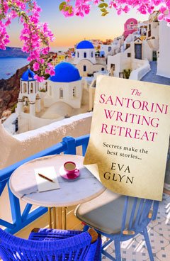Book cover for The Santorini Writing Retreat by Eva Glyn